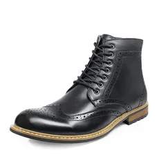 Men s Classic Wingtip Zipper Ankle Boots Men s Classic Wingtip Zipper Ankle Boots