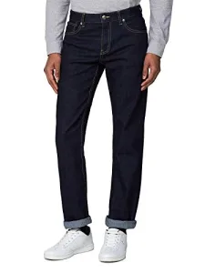 Mens Big Size Straight Leg Rinsewash Jeans in 46W x 32L Mens Big Size Straight Leg Rinsewash Jeans in 46W x 32L