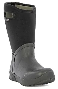 Mens Bozeman Tall Black Insulated Waterproof Farming Wellington Boots-UK 10.5 (EU45)