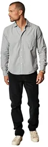 Men's Brooks Long Sleeve Button Up Shirt, Chambray, Large Men's Brooks Long Sleeve Button Up Shirt, Chambray, Large
