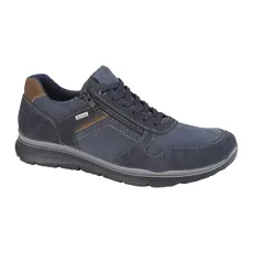 Mens Casual Leather Shoes (8 UK) (Navy) Mens Casual Leather Shoes (8 UK) (Navy)