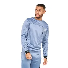 Mens Catmoore Crew Neck Track Top (M) (Steel Blue) Mens Catmoore Crew Neck Track Top (M) (Steel Blue)