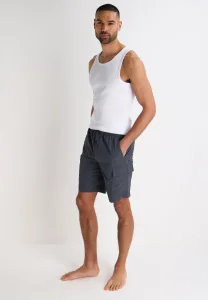 Mens Charcoal Longer Length Cargo Swim Shorts Mens Charcoal Longer Length Cargo Swim Shorts