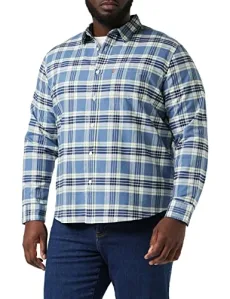 Men's Classic 1-Pocket Standard Shirt Bruce Sunset Horizon (Blue) M - Men's Classic 1-Pocket Standard Shirt Bruce Sunset Horizon (Blue) M -