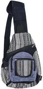 Mens Crossbody Multipocket Sling Bag Black Mens Crossbody Multipocket Sling Bag Black