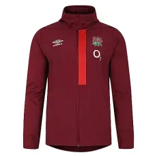 Mens England Rugby Hooded Jacket 2023 2024 Outerwear Red/Scarlet Mens England Rugby Hooded Jacket 2023 2024 Outerwear Red/Scarlet