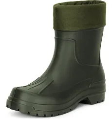 Men's EVA Thermo Extra Light Wellington Boots Rainy Wellies Rain Boots LA-765 (Green, 11.5 UK)