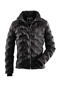 Men's Faco Quilted Jacket in Down Look, Winter Jacket, 10,000 mm Hydrostatic Head, PFC-Free, mens, 33542-000, black, S Men's Faco Quilted Jacket in Down Look, Winter Jacket, 10,000 mm Hydrostatic Head, PFC-Free, mens, 33542-000, black, S