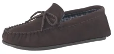 Mens Genuine suede leather Moccasins with hardwearing PVC sole Brown size 14 UK Mens Genuine suede leather Moccasins with hardwearing PVC sole Brown size 14 UK