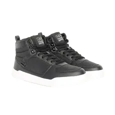 Mens High Top Ankle Trainers Boot Lace up Padded Casual Shoes Black UK 8 Mens High Top Ankle Trainers Boot Lace up Padded Casual Shoes Black UK 8