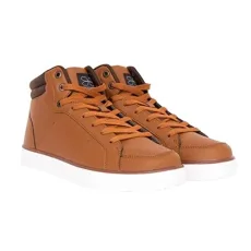 Mens High Top Ankle Trainers Boot Lace up Walking Padded Casual Shoes Brown UK Mens High Top Ankle Trainers Boot Lace up Walking Padded Casual Shoes Brown UK