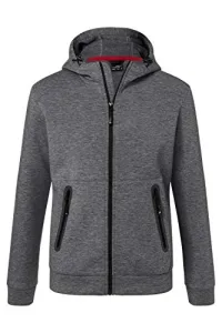 Men's Hooded Jacket, Grey (Dark-Melange Dark-Melange), X-Large Men's Hooded Jacket, Grey (Dark-Melange Dark-Melange), X-Large