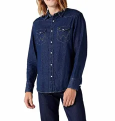 Men's Indigood Icons 27mw Denim Shirt, Blue (1 Year), XL