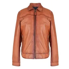Men's Leather Bomber | Leather Jacket for Men | Elegant Leather Jacket | Men's Casual Jacket | Men's Jacket | Men's Bomber, cleather, S