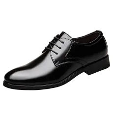 Mens Leather Lace up Boot Shoes British Pointed Solid Color Lace Up Leather Shoes Shoes Men Casual L Mens Leather Lace up Boot Shoes British Pointed Solid Color Lace Up Leather Shoes Shoes Men Casual L