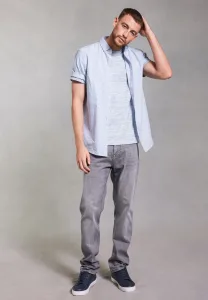 Mens Light Grey Ollie Straight Leg Jeans Mens Light Grey Ollie Straight Leg Jeans