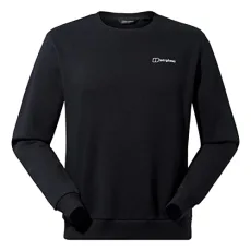 Men's Logo Sweatshirt Crew Neck Jumper, Added Warmth, Extra Comfortable, Black, XXL Men's Logo Sweatshirt Crew Neck Jumper, Added Warmth, Extra Comfortable, Black, XXL