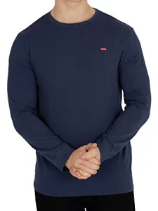 Men's Long-Sleeve Original Housemark Tee T-Shirt, Cotton + Patch Dress Blues, L Men's Long-Sleeve Original Housemark Tee T-Shirt, Cotton + Patch Dress Blues, L