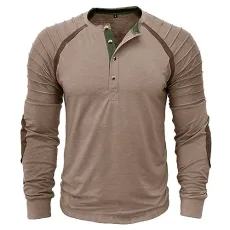 Mens Long Sleeve T Shirt Long Sleeve Polo Shirts Mens White Elastic Men's Fashion Spring and Autumn Casual Long Sleeve Button Solid Color Long Sleeve T Shirt Top Short Sleeve Tee Shirt (4-Brown, XXL) Basic 2 Mens Long Sleeve T Shirt Long Sleeve Polo Shirts Mens White Elastic Men's Fashion Spring and Autumn Casual Long Sleeve Button Solid Color Long Sleeve T Shirt Top Short Sleeve Tee Shirt (4-Brown, XXL) Basic 2