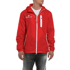 Men's M8318 anorak, Poppy Red 555, L Men's M8318 anorak, Poppy Red 555, L