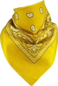 Men's Neckerchief - Yellow -Unisex Bandana Binding Cloth 100% Cotton (Pack of 1, 6 or 12 Pack) Men's Neckerchief - Yellow -Unisex Bandana Binding Cloth 100% Cotton (Pack of 1, 6 or 12 Pack)