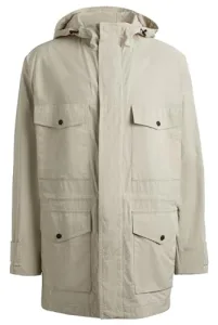 Mens Otari Boxy-fit Parka Jacket with Water-Repellent Finish Mens Otari Boxy-fit Parka Jacket with Water-Repellent Finish