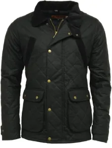 Mens Oxford British Made Quilted Wax Jacket - Black Mens Oxford British Made Quilted Wax Jacket - Black