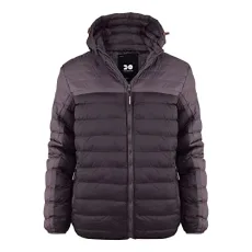 Mens Padded Hooded Puffer Jacket Inner Pocket Quilted Winter Insulated Coat Mens Padded Hooded Puffer Jacket Inner Pocket Quilted Winter Insulated Coat