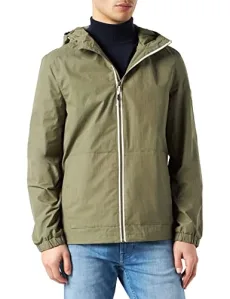 Men's Parka Básica Jacket, Kaki Medio, XL Men's Parka Básica Jacket, Kaki Medio, XL