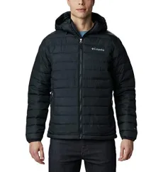 Men's Powder Lite Hooded Jacket Hooded Puffer Jacket, BLACK, Size XL Men's Powder Lite Hooded Jacket Hooded Puffer Jacket, BLACK, Size XL