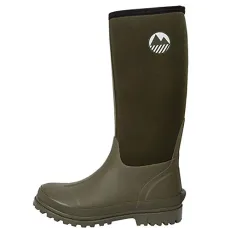 Men's Rydal Neoprene & Rubber Wellington Boots - Moss Green - 10 UK