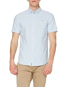 Men's Shirt, Brewer Slim Fit, Organic Cotton, Indigo Oxford Shirt, Casual-Style Shirt, Sky Blue, 3