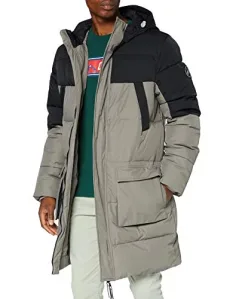 Men's Tb3827-puffer Parka Jackets for Women, Asphalt/Black, S Men's Tb3827-puffer Parka Jackets for Women, Asphalt/Black, S
