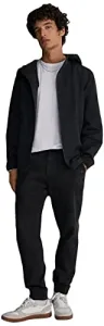 Men's Technical Parka Hood Jacket, Black/White, M Men's Technical Parka Hood Jacket, Black/White, M
