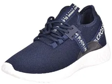Mens Trainers Lace Up Breathable Mesh Upper Trail Runners Chunky Outsole Ceaze Navy-White UK 12 Mens Trainers Lace Up Breathable Mesh Upper Trail Runners Chunky Outsole Ceaze Navy-White UK 12