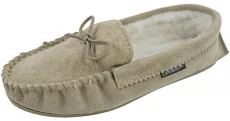 Men's UK Made Premium Sheepskin Suede and Wool Lined Moccasin Slippers PVC Sole Moccasins (Beige, uk_footwear_size_system, adult, men, numeric, medium, numeric_11) Men's UK Made Premium Sheepskin Suede and Wool Lined Moccasin Slippers PVC Sole Moccasins (Beige, uk_footwear_size_system, adult, men, numeric, medium, numeric_11)