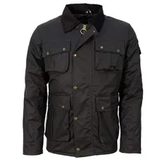 Mens Utilitas II Antique Wax Jacket with Diamond Quilted Lining (M, Brown - BRN) Mens Utilitas II Antique Wax Jacket with Diamond Quilted Lining (M, Brown - BRN)