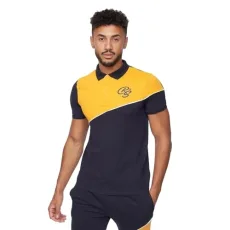 Men's VENTAMOORE Polo Short Sleeve T-shirt and Shorts Set (M, Navy/Yellow) Men's VENTAMOORE Polo Short Sleeve T-shirt and Shorts Set (M, Navy/Yellow)