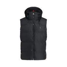 Men's Water-Repellent Quilted Down Gilet (UK, Alpha, XL, Regular, Regular, Black) Men's Water-Repellent Quilted Down Gilet (UK, Alpha, XL, Regular, Regular, Black)
