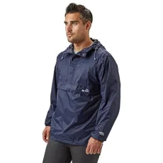 Men's Waterproof Breathable Packable Cagoule, Blue, L Men's Waterproof Breathable Packable Cagoule, Blue, L