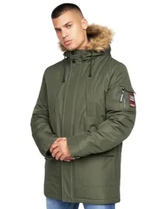 Mens Waterproof Parka Shower Resistant Padded Fur Hood Winter Coat Jacket by JeanBase Olive M Mens Waterproof Parka Shower Resistant Padded Fur Hood Winter Coat Jacket by JeanBase Olive M