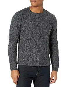 Men's Westcliff Cable Knit Crewneck Sweater Pullover, Winter Swirl, XXL Men's Westcliff Cable Knit Crewneck Sweater Pullover, Winter Swirl, XXL