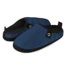 Men's Wolfa Ultra-Warm Quilted Tent Slippers - Navy - 11 UK