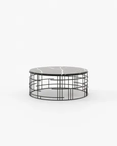MERCY Coffee Table Nero Marquina Polished Marble MERCY Coffee Table Nero Marquina Polished Marble