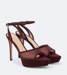 Mesh platform slingback sandals Mesh platform slingback sandals