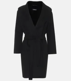 Messi belted virgin wool coat Messi belted virgin wool coat