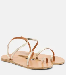 Metallic leather sandals Metallic leather sandals