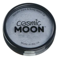 Metallic Pro Face Paint Cake Pots, Silver Metallic Pro Face Paint Cake Pots, Silver