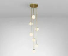 Mezzo Cluster - Round 6 - DALI-A Pendant Light antique bronze Mezzo Cluster - Round 6 - DALI-A Pendant Light antique bronze