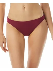 MICHAEL Women's Swimwear Maroon Stretch Solid US Size: XS MICHAEL Women's Swimwear Maroon Stretch Solid US Size: XS